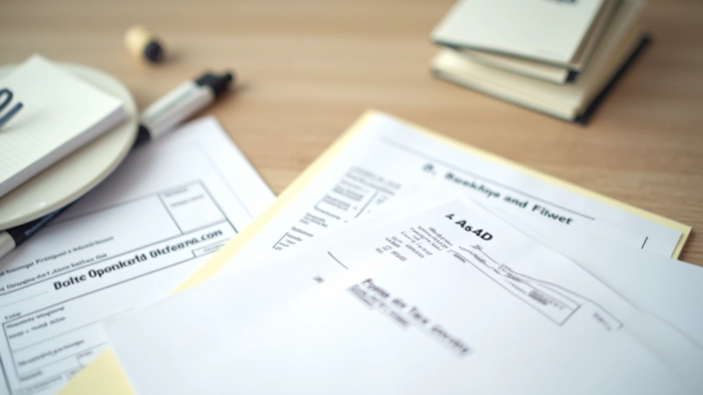 Organized filing system with labeled folders and tax documents sorted by category